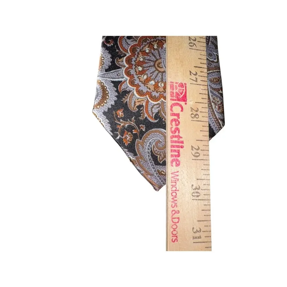 Paul Fredrick Silk Tie Paisley‎ Italy Classic Multicolor Necktie Business Formal